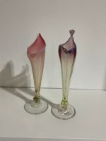 Bild 2stk mundgeblasene Calla-Lilie Vasen (34)