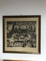 Bild Holzschnitt „Weihnachtsmarkt in Hildesheim“ (235)